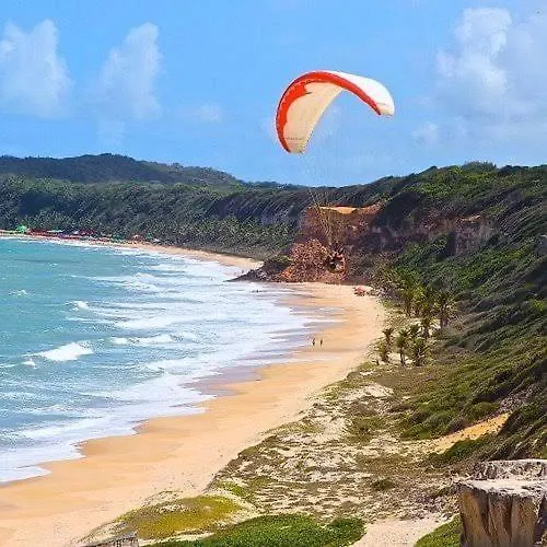Turquezza - Lindo Apartamento Na Praia Com Uma Vista Unica Do 16º Andar Para O Morro Do Careca 나탈 브라질